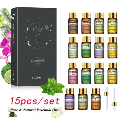 $26.99 • Buy PHATOIL Pure Essential Oils Gift Set 100% Natural Oil For Diffuser Humidifier
