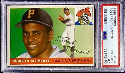 1955 Topps #164 Roberto Clemente PSA 6.5 • $9500