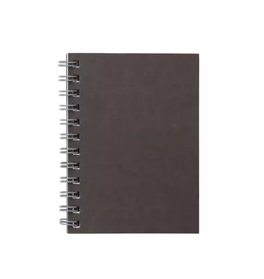 Muji Forestry Paper A7 Notebook Dark Grey 48 Sheets 6mm Ruled Japan • $5.99