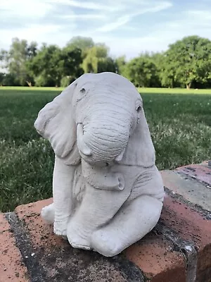 Elephant Statue Concrete Stone Garden Outdoor Patio Indoor Ornament • £12