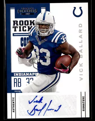 2012 Panini Contenders #197A Vick Ballard AUTO RC • $4.99