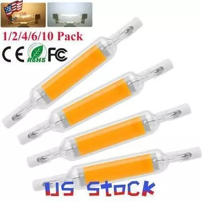 R7s LED Glass Tube Light Bulb Dimmable COB Bulb 78mm 118mm Replace Halogen Lamp • $10.89