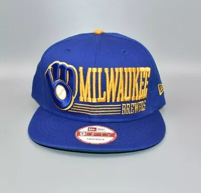 Milwaukee Brewers New Era 9FIFTY Adjustable Snapback Cap Hat • $29.95