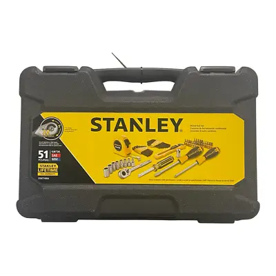 Stanley 51 Piece 1/4  Drive SAE MM Mixed Tool Set STMT74864 • $37.99