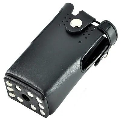 Hard Leather Case Carrying Holder Holster For Motorola Two Way Radio NEW US • $17.85
