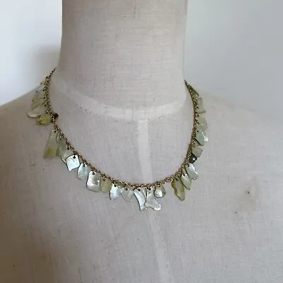 Y2k Green Necklace Surf Boho Shell Style Necklace • $10.57