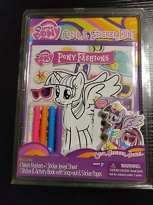 My Little Pony Color Sticker Fun NEW With Neon Markers And Jewel Stickers T2 T7 • $9.25