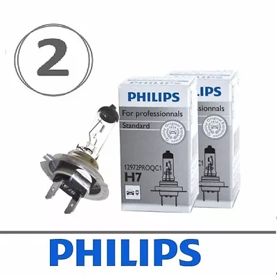 Philips H7 Standard Halogen Replacement Headlight Bulb 12972PROQC1 (pack Of 2) • $13.50