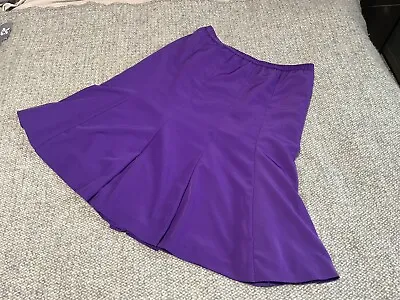 Vintage 80s Purple Bespoke Skirt Fully Lined Size 16-18 • £9