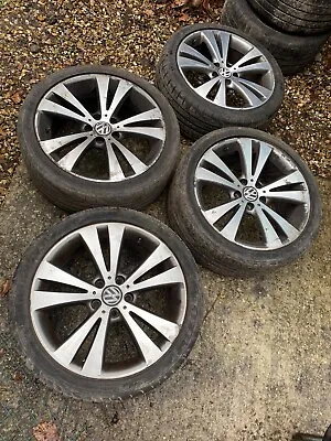 2006 VW VOLKSWAGEN EOS 18'' ALLOY WHEELS WITH TYRES 3C0601025AN Caddy Golf • $435.72