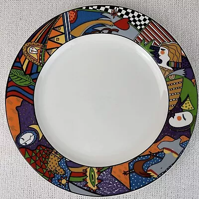 VTG  1991 Retro Vitromaster Metropolitan Single Dinner Plate Stoneware 10 5/8  • $30