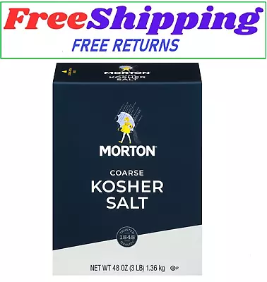 Morton Salt Coarse Kosher Salt – For Cooking Grilling Brining & Salt Rimming • $5.40