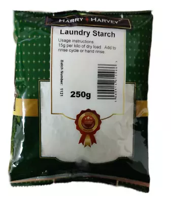 £5.99 • Buy 2x250g Laundry Starch Powder Linens Chef Whites Shirts Clothes Sheets Maize 500g