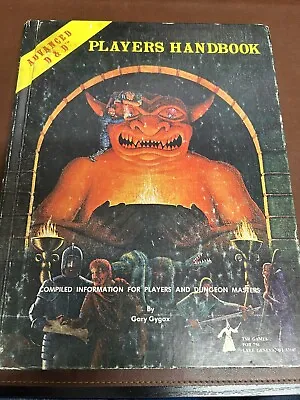Advanced Dungeons & Dragons Players Handbook SIGNED Gary Gygax & Frank Mentzer • $3499