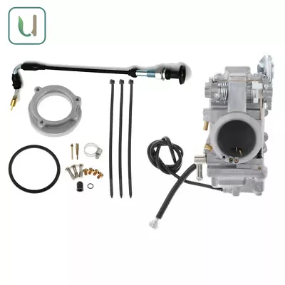 Carburetor W/ Choke Cable For Mikuni Harley HSR45 HSR 45mm EVO Twin Cam TM45-2K • $108.45