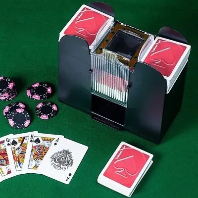 Casino 6-Deck Automatic Card Shuffler Battery Operated • $19.99