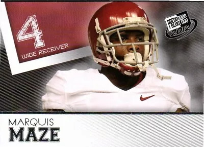 Marquis Maze 2012 Press Pass • $1