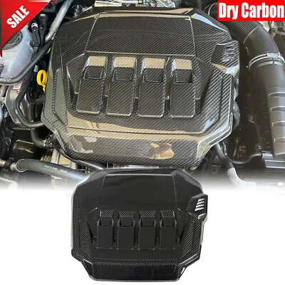 $275.49 • Buy For VW Golf 8 MK8 GTI 2021-2023 Dry Carbon Fiber Front Engine Hood Bonnet Cover