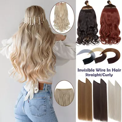 US Secret Wire In Hair Extensions Real AS Human Miracle Nano Ring Elastic Band • $13.40