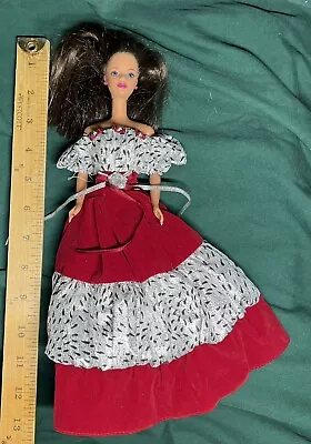 Vintage 1966 Barbie Doll With Dark Brown Hair And Blue Eyes - China (Head 1991) • $17