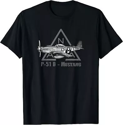 North American P-51 Mustang Military Fighter Plane WW2 T-Shirt Size S-5XL • $16.99