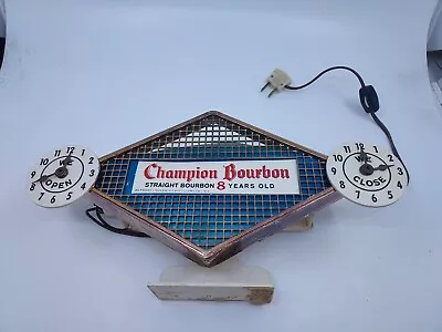 Vintage Champion Bourbon Light Up Sign Working  • $119.99