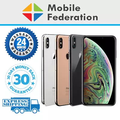 Apple IPhone XS Max 64GB 256GB 512GB Unlocked [AU Stock] As New Condition • $389