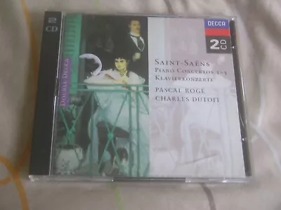 Saint-Saens Piano Concertos 1 - 5 [Audio CD] Decca 2 CD Set • £2.75