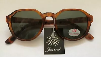 Shell Rounded Original Linda Farrow Vintage Retro Sunglasses Pristine Condition • £18