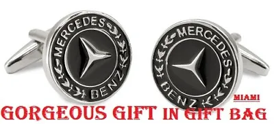 8-PC Mercedes Benz Cuff Shirt Cufflinks Gorgeous Gift In Gift Bag. U.S. SELLER 8 • $24.98