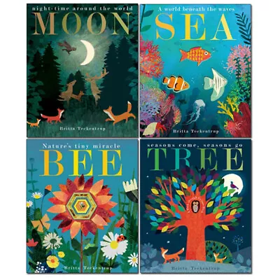 £12.47 • Buy Peek Through Nature 4 Picture Books Children Set Paperback By Britta Teckentrup