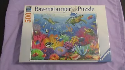 Ravensburger Tropical Waters 500 Piece Jigsaw Puzzle Sea Turtles Sealed • $19.99