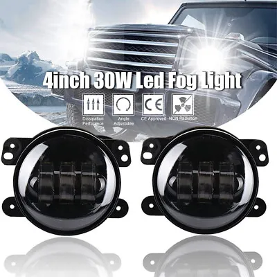 £16.99 • Buy 1Pair 4 Inch LED Fog Lights Front Bumper Driving Lamp For Jeep Wrangler JK JL78
