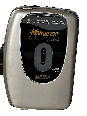 Vintage Memorex AM/FM Radio Cassette Tape Player MB-2000 Tested Extra Bass Boost • $19.99