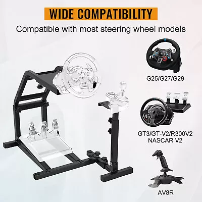 Adjustable Racing Simulator Wheel Stand For Logitech G25 G27 G29 Steering Wheel • $79.99