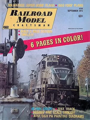 Railroad Model Craftsman Magazine September 1971 Milwaukee Super Dome Plans • $9.99