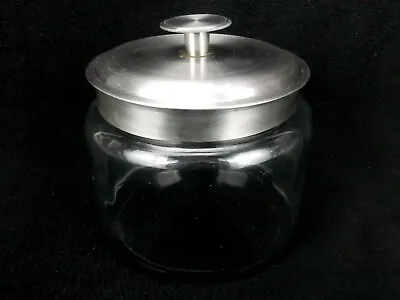 96 Ounce Glass Montana Jar W/Brushed Aluminum Lid Kitchen Pantry Bath Crafts • $29.95