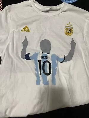 Adidas Argentina World Cup Champions Shirt Messi Men’s Small • $19.99