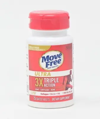 Schiff  Move Free Ultra 3X Triple Action  75 Tablets -  EXP 3/2026 • $27.95