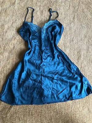 Vintage Victoria’s Secret  100 Percent Silk Chemises Teddy Dress S • $18