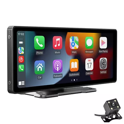 9.3in Car Bluetooth FM Radio Wireless Wired CarPlay Android Auto With LED Camera • $111.50