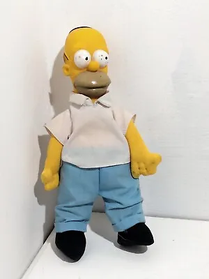 1990 The Simpsons Burger King Homer Simpson 9  Plush Toy • £15.39