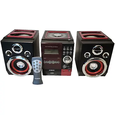 Home Stereo System Curtis RCD 544  Vintage 2005  Digital AM/FM/CD Burgundy/Black • $55