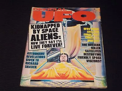 1977 October Official Ufo Magazine - Kidnapped By Aliens Front Cover - E 1073 • $49.99