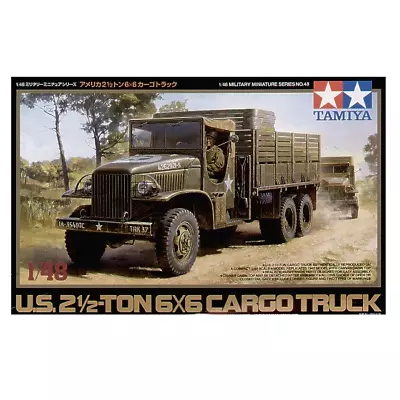 Tamiya 32548 U.S. 2 1/2-Ton 6x6 Cargo Truck 1:48 Scale Kit • £26.95