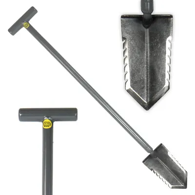 Lesche T- Handle 36  Heavy Duty Metal Detector Shovel Double Serrated Blade • $96.80