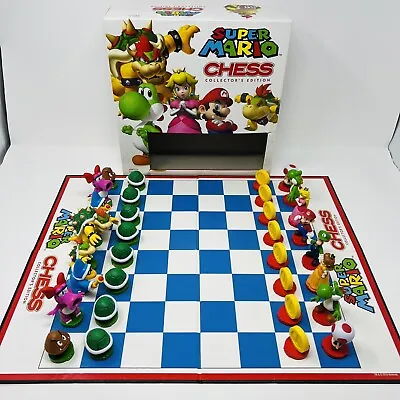 2010 Nintendo Super Mario Bros. Chess Set Complete All 32 Pieces • $39.63