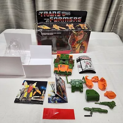 Roadbuster Box 1985 Vintage Hasbro G1 Transformers Figure In Box Not Complete • $200