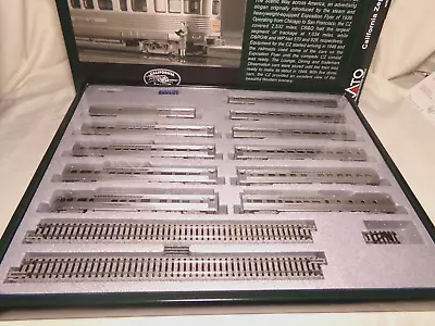 KATO 106-055 California Zephyr 11 Car Passenger Train Set / N Gauge / NIB • $375