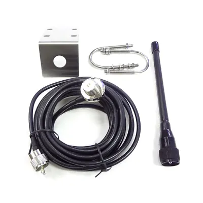 VHF Marine Antenna 156-163Mhz Rubber  Mast Aerial With 5M RG-58 Cable For Boats • $21.99